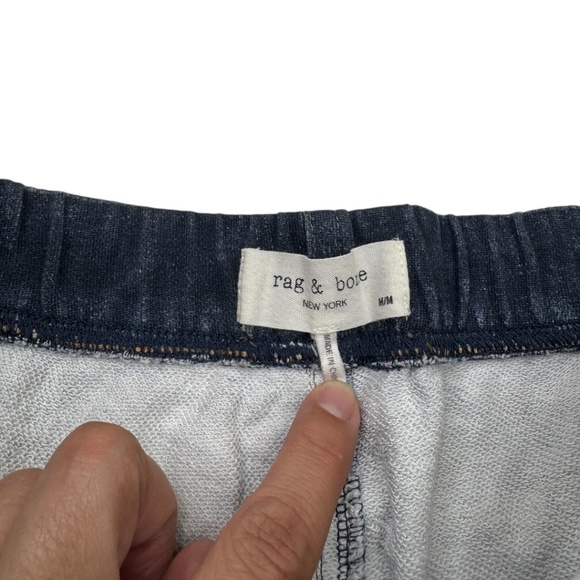 Rag & Bone Miramar Trompe L'oeil Elastic Waist High-Rise Joggers Jeans - Picture 9 of 12